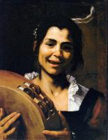Ribera, Jusepe de - Girl with a Tambourine (Allegory of Hearing)